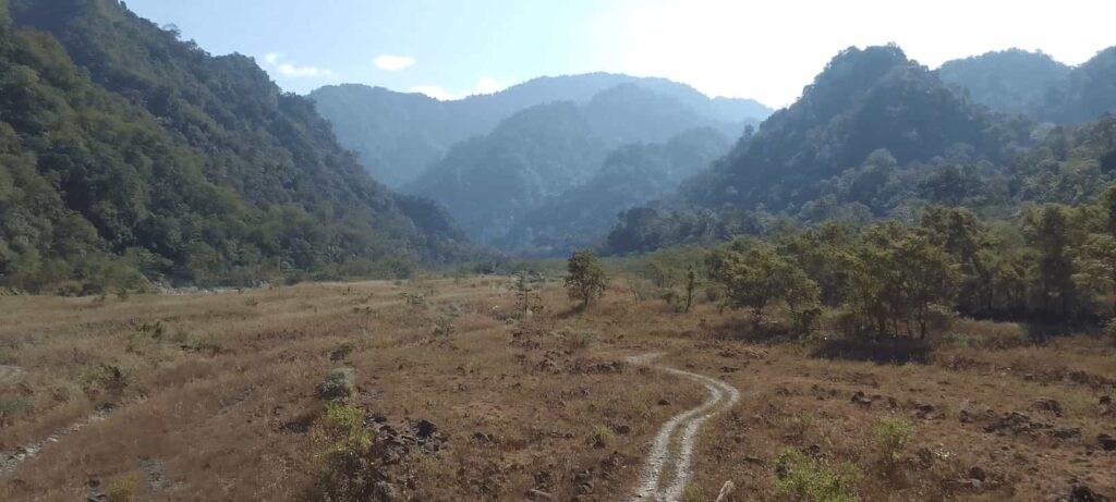 hills before parshuram kund