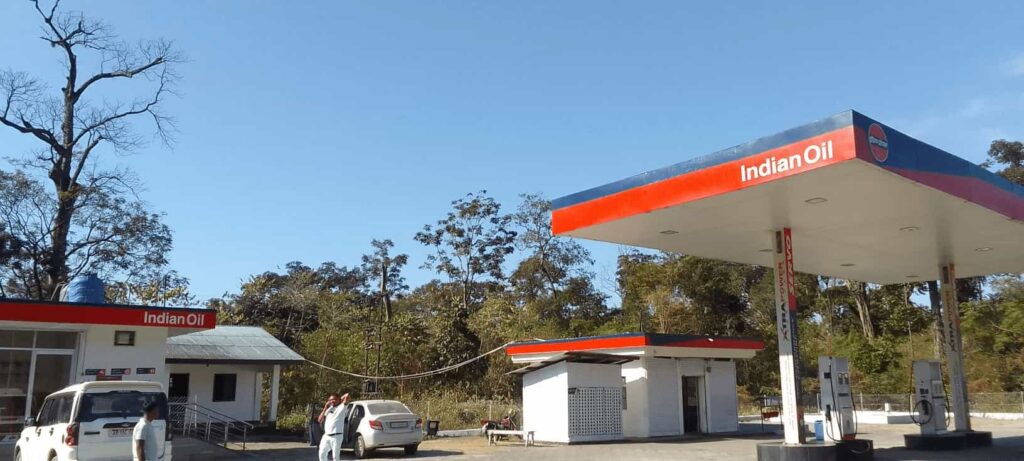 Indian Oil Petrol Pump on the Way to Parshuram Kund, Arunachal Pradesh